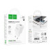 Мережевий зарядний пристрій HOCO C147A Charm PD20W+QC3.0 charger (EU) White