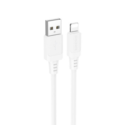 Кабель BOROFONE BX115 Lotto silicone charging data cable iP White Кабель BOROFONE BX115 Lotto silicone charging data cable iP White