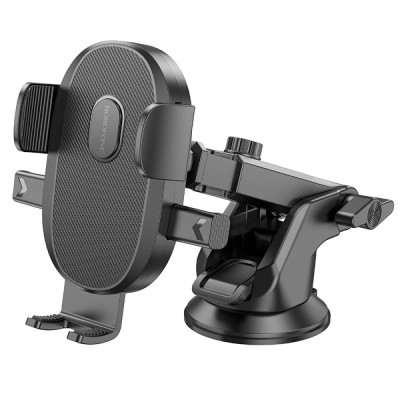Автотримач для телефона BOROFONE BH93 Grand one-button car holder(center console) Black Автотримач для телефона BOROFONE BH93 Grand one-button car holder(center console) Black