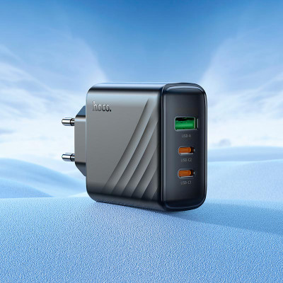 Мережевий зарядний пристрій HOCO CS26A Article PD45W(2C1A) charger Black