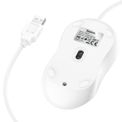 Миша HOCO GM13 Esteem business wired mouse White Миша HOCO GM13 Esteem business wired mouse White