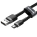 Кабель Baseus Cafule Cable USB For Micro 2.4A 1m Gray+Black Кабель Baseus Cafule Cable USB For Micro 2.4A 1m Gray+Black