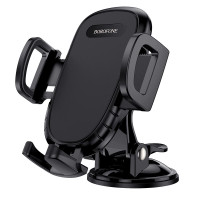 Автотримач для телефона BOROFONE BH37 Route push type suction cup car holder Black Автотримач для телефона BOROFONE BH37 Route push type suction cup car holder Black