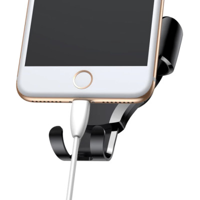 Автодержатель для телефона Baseus Osculum Type Gravity Car Mount Black