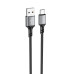 Кабель BOROFONE BX83 Type-C Famous silicone charging data cable Black