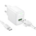 Мережевий зарядний пристрій з кабелем BOROFONE BAS42A Potential single-port QC3.0 charger set(Type-C) 18W White Мережевий зарядний пристрій з кабелем BOROFONE BAS42A Potential single-port QC3.0 charger set(Type-C) 18W White