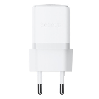 Мережевий зарядний пристрій Baseus Palm Fast Charger 1C 20W EU Moon White (with Baseus Mini White Cable USB-C to USB-C 60W (20V/3A) 1m Moon White) Мережевий зарядний пристрій Baseus Palm Fast Charger 1C 20W EU Moon White (with Baseus Mini White Cable USB-C to USB-C 60W (20V/3A) 1m Moon White)