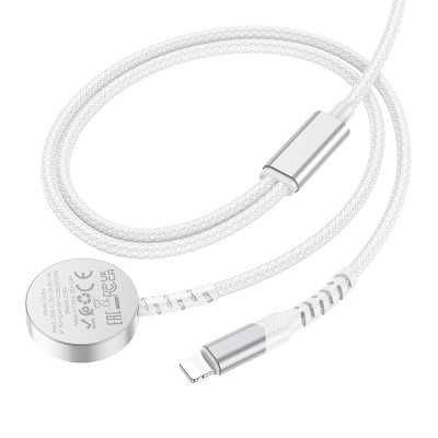 Кабель HOCO CW54 2-in-1 charging cable iP+iWatch White