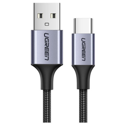 Кабель UGREEN US288 USB-A 2.0 to USB-C Cable Nickel Plating Aluminum Braid 1.5m (Black) (UGR-60127) Кабель UGREEN US288 USB-A 2.0 to USB-C Cable Nickel Plating Aluminum Braid 1.5m (Black) (UGR-60127)