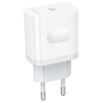 Мережевий зарядний пристрій BOROFONE BA99A Breeze single port PD20W charger White Мережевий зарядний пристрій BOROFONE BA99A Breeze single port PD20W charger White