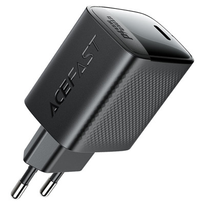 Мережевий зарядний пристрій ACEFAST A112 PD45W GaN single USB-C charger (EU) Black Мережевий зарядний пристрій ACEFAST A112 PD45W GaN single USB-C charger (EU) Black