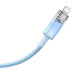 Кабель Baseus Explorer Series Fast Charging Cable with Smart Temperature Control Type-C to iP 20W 1m Blue Кабель Baseus Explorer Series Fast Charging Cable with Smart Temperature Control Type-C to iP 20W 1m Blue