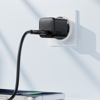 Мережевий зарядний пристрій ACEFAST A118 PD30W mini GaN USB-C fast charger