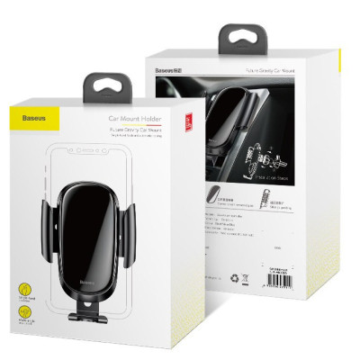 Автотримач для телефона Baseus Future Gravity Car Mount Black Автотримач для телефона Baseus Future Gravity Car Mount Black