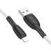 Кабель BOROFONE BX86 Advantage silicone charging data cable for iP White Кабель BOROFONE BX86 Advantage silicone charging data cable for iP White