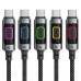 Кабель ACEFAST C21-04 USB-A to USB-C fantasy color series braided Charging data cable Black Кабель ACEFAST C21-04 USB-A to USB-C fantasy color series braided Charging data cable Black