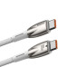 Кабель Baseus Glimmer Series Fast Charging Data Cable Type-C to Type-C 100W 1m White Кабель Baseus Glimmer Series Fast Charging Data Cable Type-C to Type-C 100W 1m White