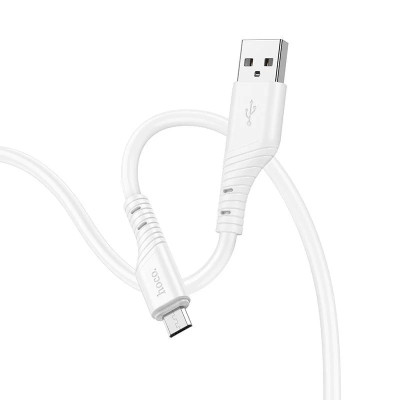 Кабель HOCO X97 Crystal color silicone charging data cable Micro white Кабель HOCO X97 Crystal color silicone charging data cable Micro white