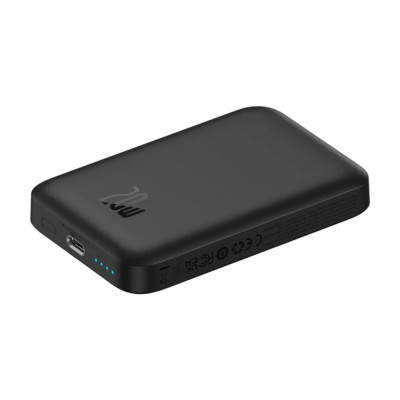Внешний аккумулятор Baseus Magnetic Mini Air Wireless Fast Charge Power Bank 6000mAh 20W Cluster Black（With Simple Series Charging Cable Type-C to