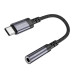 Перехідник BOROFONE BV24 Graceful digital audio converter cable Type-C to 3.5mm Metal Grey Перехідник BOROFONE BV24 Graceful digital audio converter cable Type-C to 3.5mm Metal Grey