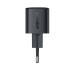 Мережевий зарядний пристрій ACEFAST A117 PD20W mini GaN USB-C fast charger Black