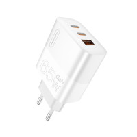 Мережевий зарядний пристрій WUW-C199 PD65W+PD20W+QC18W GaN C white Мережевий зарядний пристрій WUW-C199 PD65W+PD20W+QC18W GaN C white