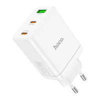 Мережевий зарядний пристрій HOCO N33 Start three-port PD35W(2C1A) charger White Мережевий зарядний пристрій HOCO N33 Start three-port PD35W(2C1A) charger White