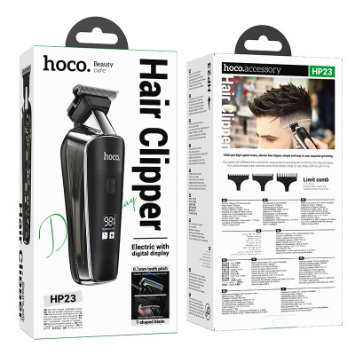 Машинка для стрижки HOCO HP23 Diamond engraving electric hair clipper Black