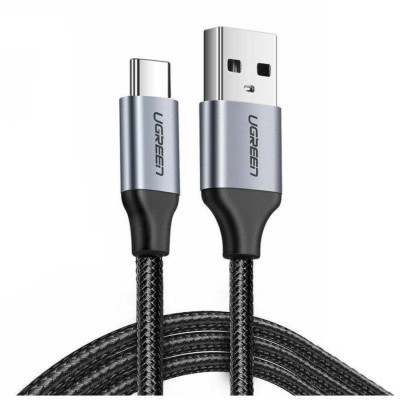 Кабель UGREEN US288 USB-A 2.0 to USB-C Cable Nickel Plating Aluminum Braid 1.5m (Black) (UGR-60127) Кабель UGREEN US288 USB-A 2.0 to USB-C Cable Nickel Plating Aluminum Braid 1.5m (Black) (UGR-60127)