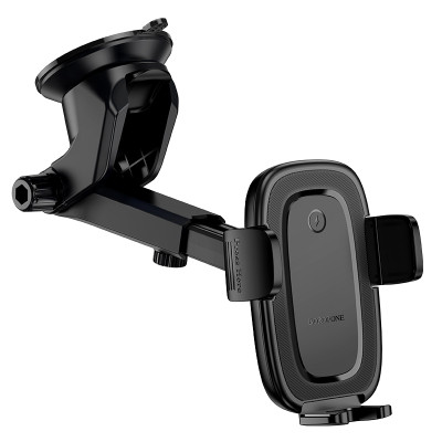 Автотримач для телефона з БЗП BOROFONE BH223 Follower push-type wireless fast charging car holder(center console)