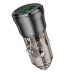 Автомобільний зарядний пристрій BOROFONE BZ23 Noble single-port QC3.0 car charger Transparent Black Автомобільний зарядний пристрій BOROFONE BZ23 Noble single-port QC3.0 car charger Transparent Black