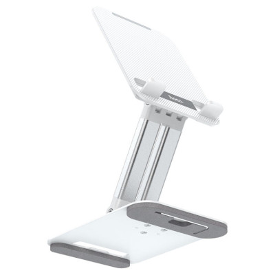 Тримач для мобільного HOCO PH48 Fun dual axis 360 rotating tablet desktop holder White Тримач для мобільного HOCO PH48 Fun dual axis 360 rotating tablet desktop holder White