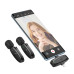 Бездротова мікрофонна система HOCO L15 Dual-mic clip-on wireless digital microphone (iP/Type-C) Black
