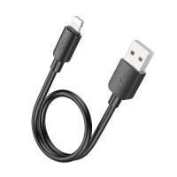 Кабель HOCO X96 Hyper charging data cable iP (L=0.25M) Black Кабель HOCO X96 Hyper charging data cable iP (L=0.25M) Black
