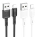 Кабель HOCO X83 USB to iP 2.4A, 1m, PVC, PVC connectors, Black