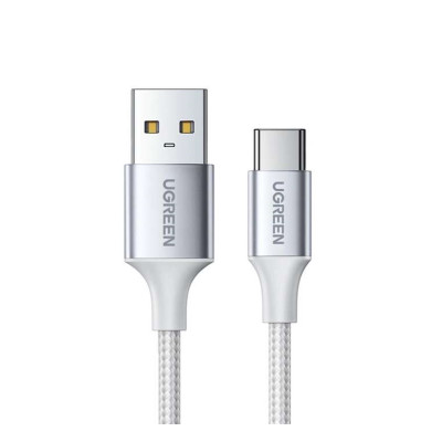 Кабель UGREEN US288 USB-A 2.0 to USB-C Cable Nickel Plating Aluminum Braid 1m (White) Кабель UGREEN US288 USB-A 2.0 to USB-C Cable Nickel Plating Aluminum Braid 1m (White)
