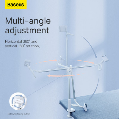 Тримач для телефона Baseus Unlimited adjustment lazy phone holder silver Тримач для телефона Baseus Unlimited adjustment lazy phone holder silver