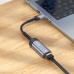 Кабель-перехідник HOCO UA26 USB ethernet adapter(100 Mbps) Metal Gray