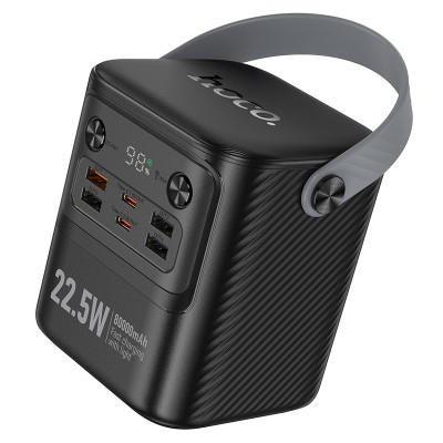 Внешний аккумулятор HOCO J152 Tough 22.5W+PD20W+light power bank (80000mAh) Black
