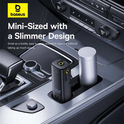Автомобільний насос Baseus SuperMini Mega Series Double Cylinder Air Inflator Cluster Black