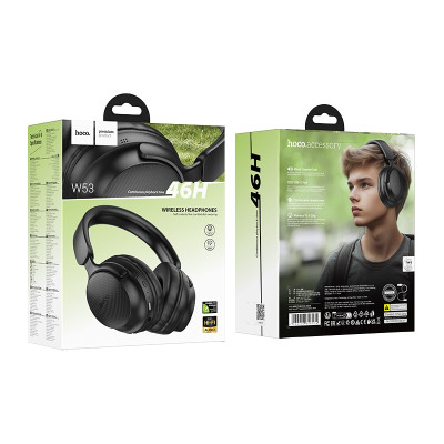 Бездротові накладні навушники HOCO W53 Tone BT headphones Classic Black