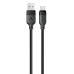 Кабель ACEFAST C16-04, USB to Type-C, 3A, 1.2m ,TPE, TPU connectors, Black