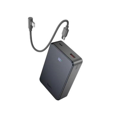 Зовнішній акумулятор HOCO J170A Starlight 22.5W+PD20W fully compatible power bank with cable(20000mAh) Metal Gray