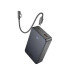Зовнішній акумулятор HOCO J170A Starlight 22.5W+PD20W fully compatible power bank with cable(20000mAh) Metal Gray