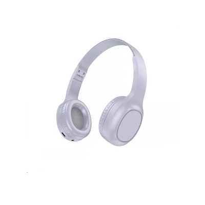 Бездротові накладні навушники HOCO W46 Charm BT headset Light Blue Gray