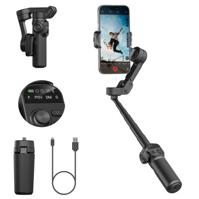 Триосьовий стабілізатор AOCHUAN Professional Gimbal Stabilizer for Smartphone Smart X2 Чорний Триосьовий стабілізатор AOCHUAN Professional Gimbal Stabilizer for Smartphone Smart X2 Чорний