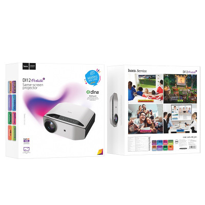 Проектор HOCO DI12 portable same-screen projector Gray
