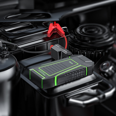 Автомобільний пуско-зарядний пристрій HOCO QS1 Spring car emergency start-up power bank(10000mAh)