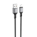 Кабель BOROFONE BX83 iP Famous silicone charging data cable Black