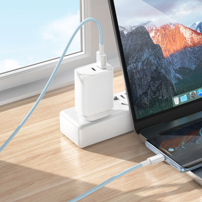 Кабель BOROFONE BX117 Source charging data cable Type-C White